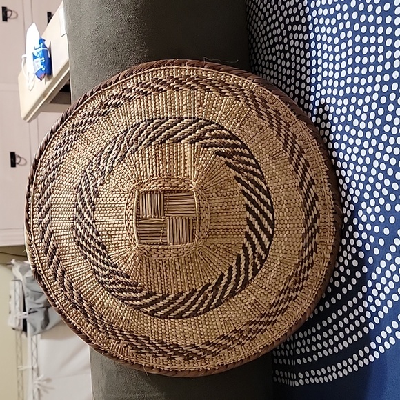 Straw basket 13.5 diameter - Picture 3 of 3